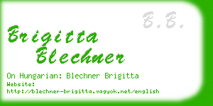 brigitta blechner business card